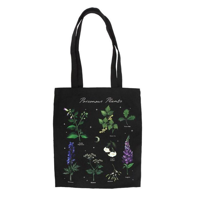 Sac fourre-tout motif plantes toxiques