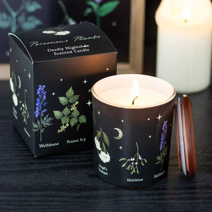 Bougie parfumée à la morelle mortelle