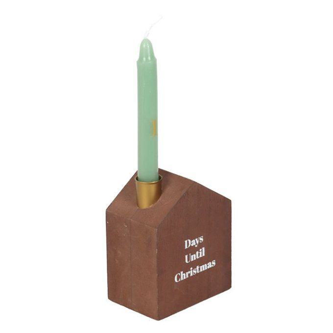 Lot de 24 mini bougies de l'Avent avec support