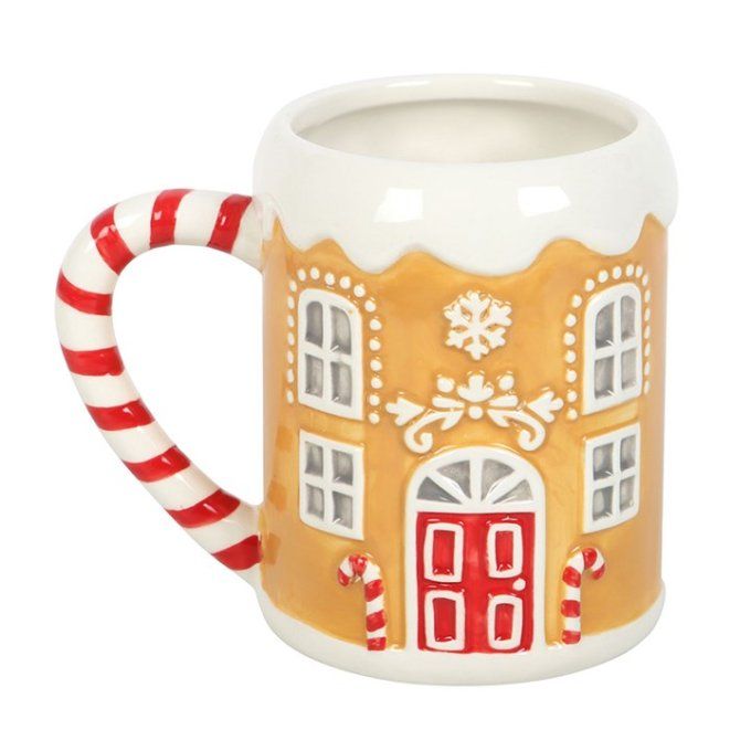 Tasse en forme de maison en pain d'épices